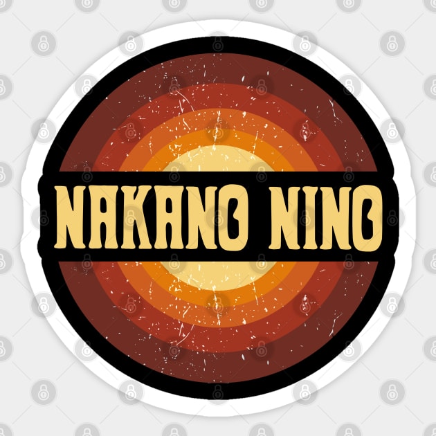 Vintage Proud Name Nino Anime Gifts Circle Sticker by Amir Dorsman Tribal